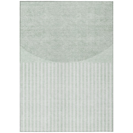 Addison Chantille ACN2134 Geometric Machine Made Transitional Green Rug