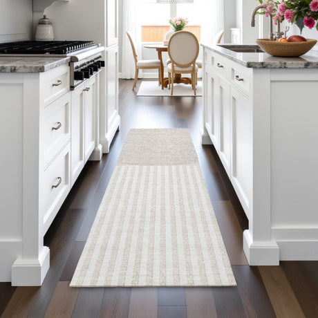Addison Chantille ACN2134 Geometric Machine Made Transitional Putty Rug