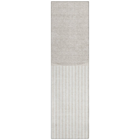 Addison Chantille ACN2134 Geometric Machine Made Transitional Putty Rug