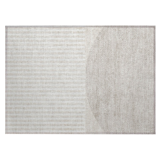 Addison Chantille ACN2134 Geometric Machine Made Transitional Putty Rug