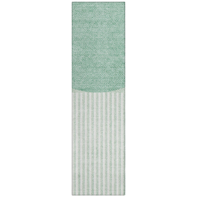 Addison Chantille ACN2134 Geometric Machine Made Transitional Teal Rug