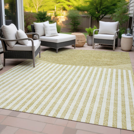 Addison Chantille ACN2134 Geometric Machine Made Transitional Wheat Rug