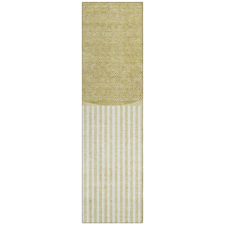 Addison Chantille ACN2134 Geometric Machine Made Transitional Wheat Rug