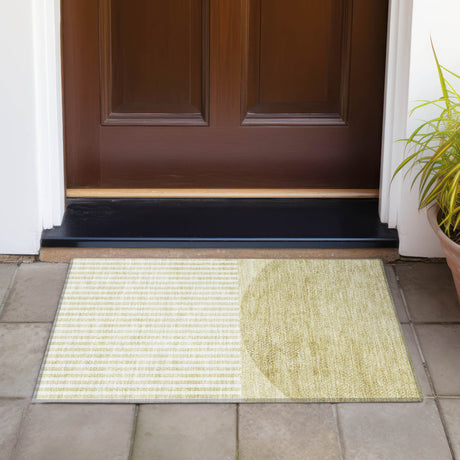 Addison Chantille ACN2134 Geometric Machine Made Transitional Wheat Rug
