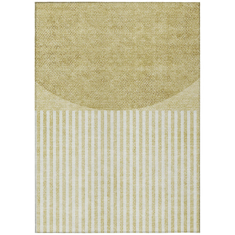 Addison Chantille ACN2134 Geometric Machine Made Transitional Wheat Rug