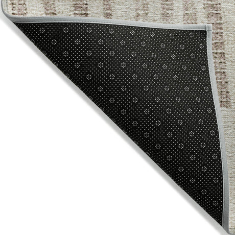 Addison Chantille ACN2135 Stripes Machine Made Transitional Brown Rug