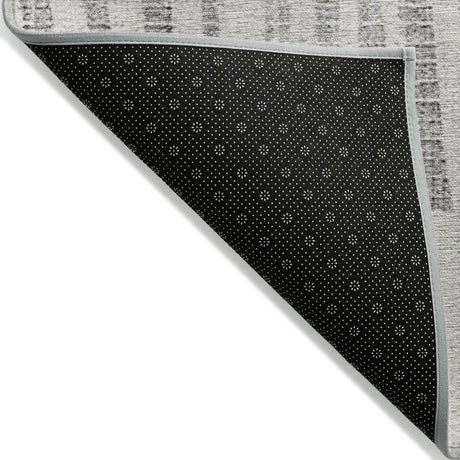 Addison Chantille ACN2135 Stripes Machine Made Transitional Gray Rug
