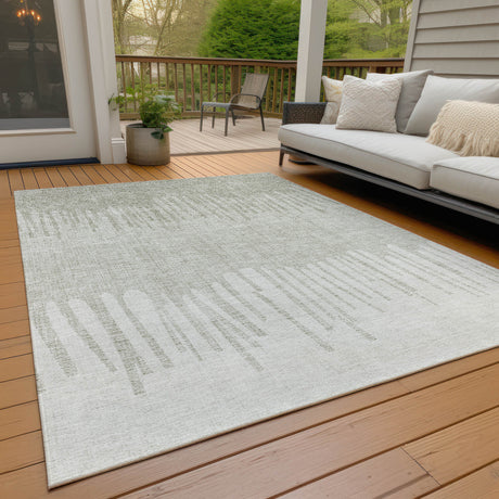 Addison Chantille ACN2135 Stripes Machine Made Transitional Putty Rug