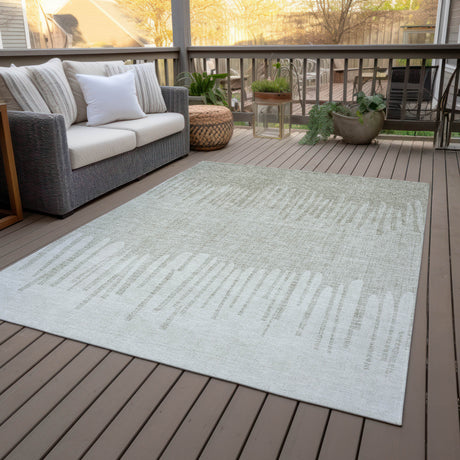 Addison Chantille ACN2135 Stripes Machine Made Transitional Putty Rug