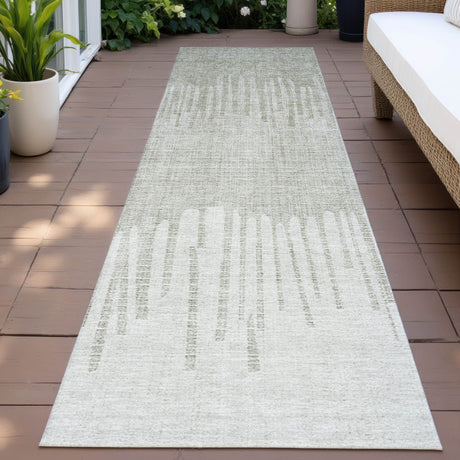 Addison Chantille ACN2135 Stripes Machine Made Transitional Putty Rug