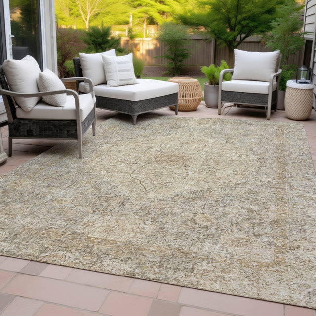 Addison Chantille ACN2136 Global Machine Made Traditional Beige Rug