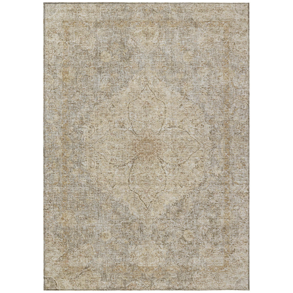 Addison Chantille ACN2136 Global Machine Made Traditional Beige Rug