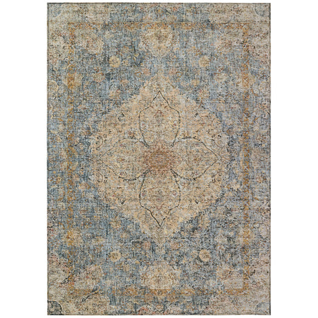 Addison Chantille ACN2136 Global Machine Made Traditional Blue Rug