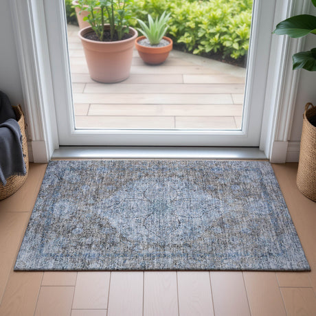 Addison Chantille ACN2136 Global Machine Made Traditional Gray Rug