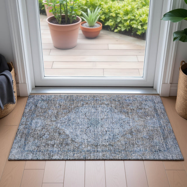 Addison Chantille ACN2136 Global Machine Made Traditional Gray Rug