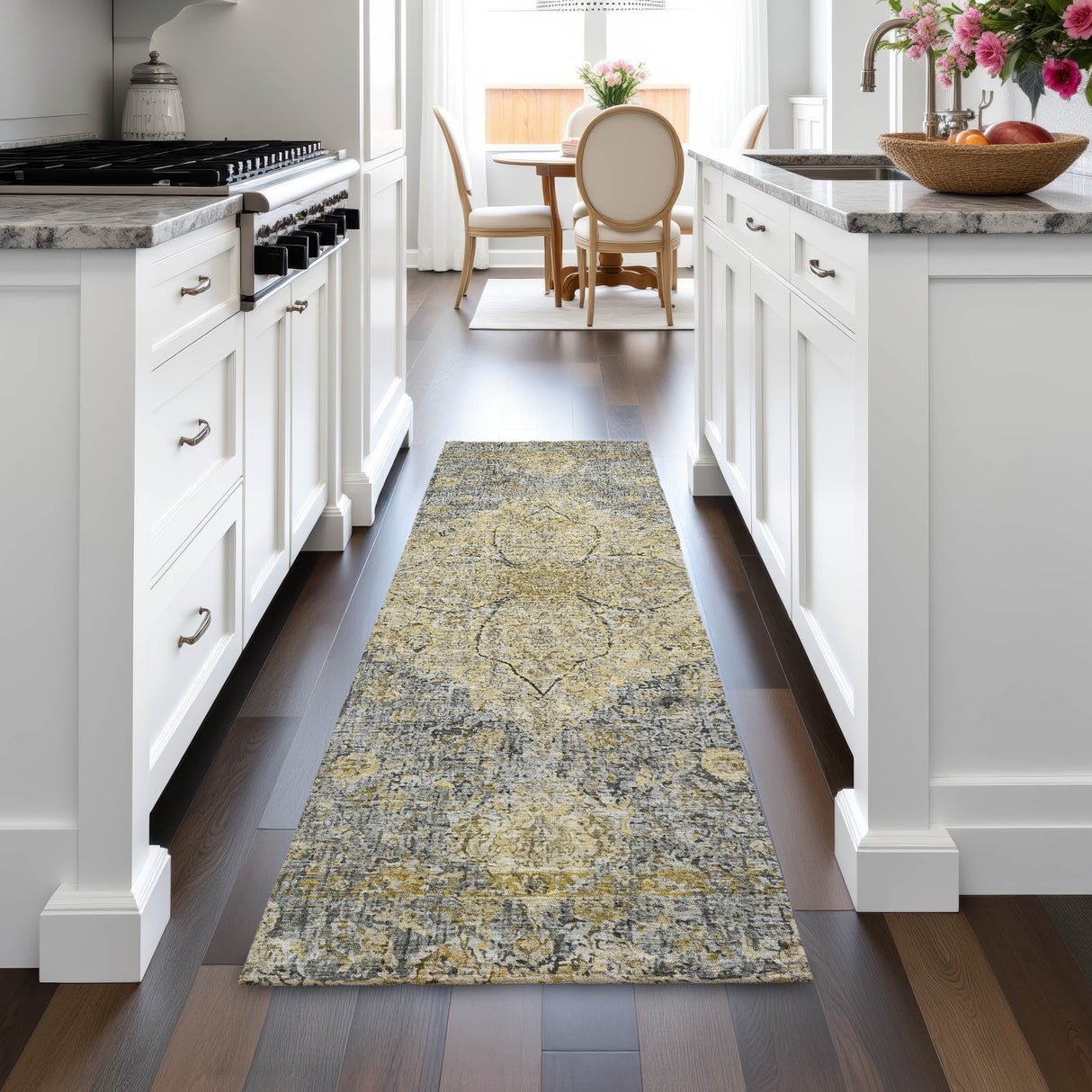 Addison Chantille ACN2136 Global Machine Made Traditional Pewter Rug