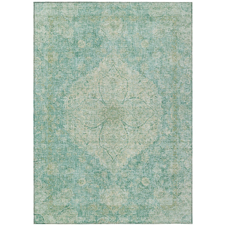 Addison Chantille ACN2136 Global Machine Made Traditional Teal Rug