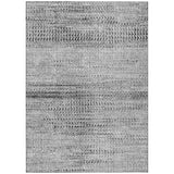 Addison Chantille ACN2137 Stripes Machine Made Transitional Gray Rug
