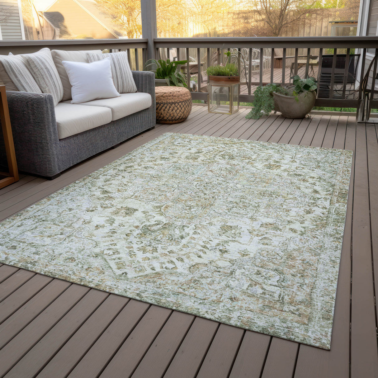 Addison Chantille ACN2138 Global Machine Made Traditional Ivory Rug