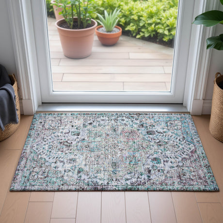 Addison Chantille ACN2138 Global Machine Made Traditional Sky Rug