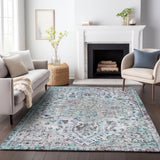 Addison Chantille ACN2138 Global Machine Made Traditional Sky Rug