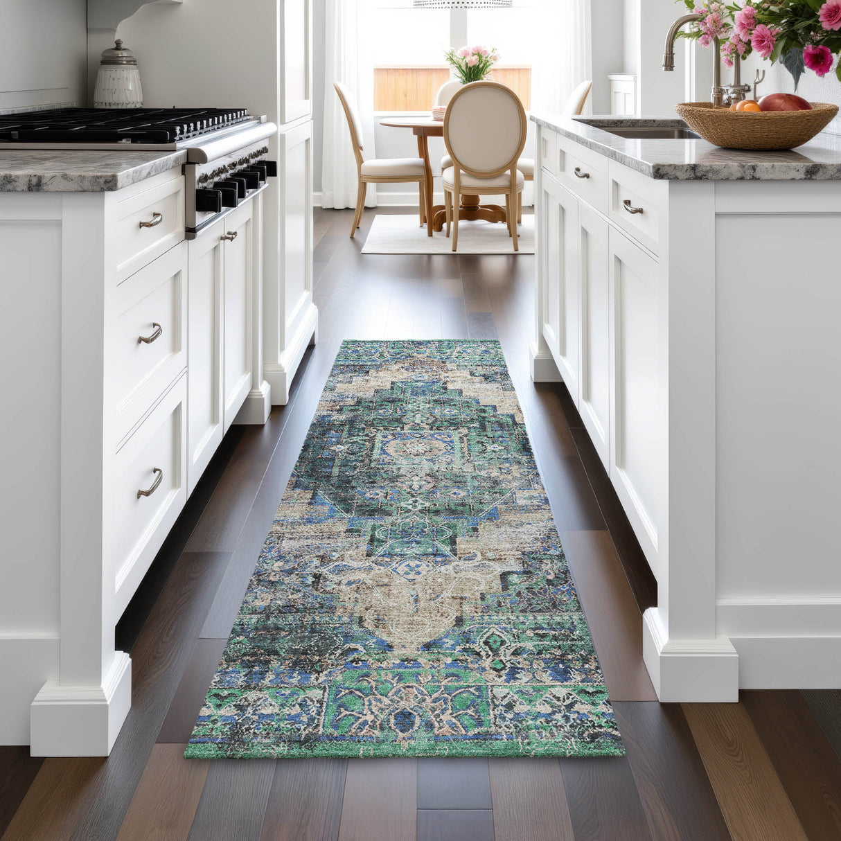 Addison Chantille ACN2139 Global Machine Made Traditional Green Rug