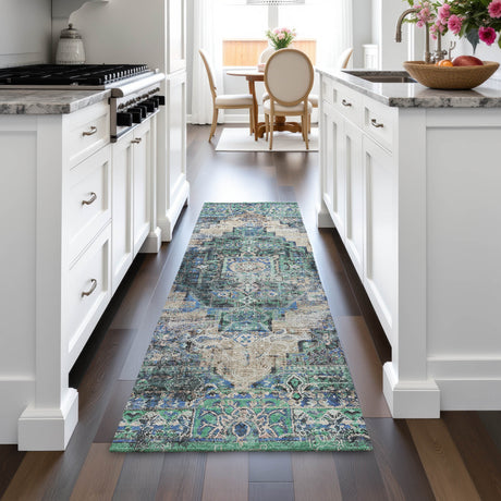 Addison Chantille ACN2139 Global Machine Made Traditional Green Rug