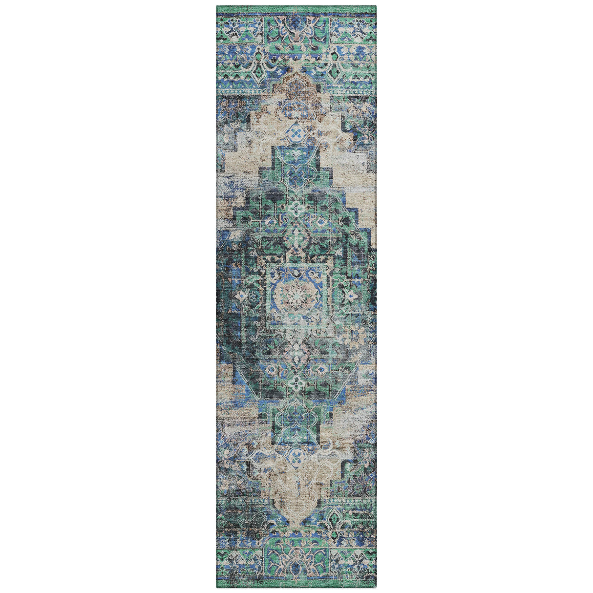 Addison Chantille ACN2139 Global Machine Made Traditional Green Rug