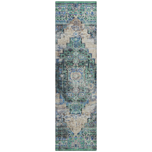 Addison Chantille ACN2139 Global Machine Made Traditional Green Rug