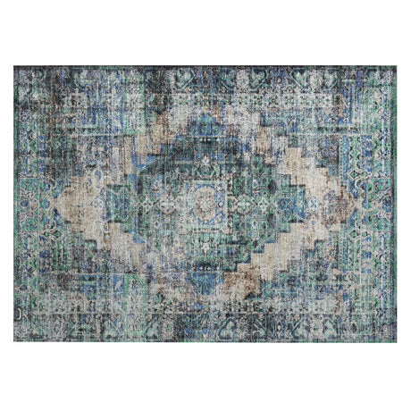 Addison Chantille ACN2139 Global Machine Made Traditional Green Rug