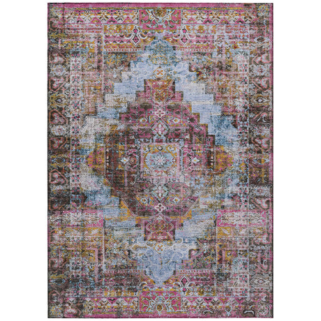 Addison Chantille ACN2139 Global Machine Made Traditional Pink Rug