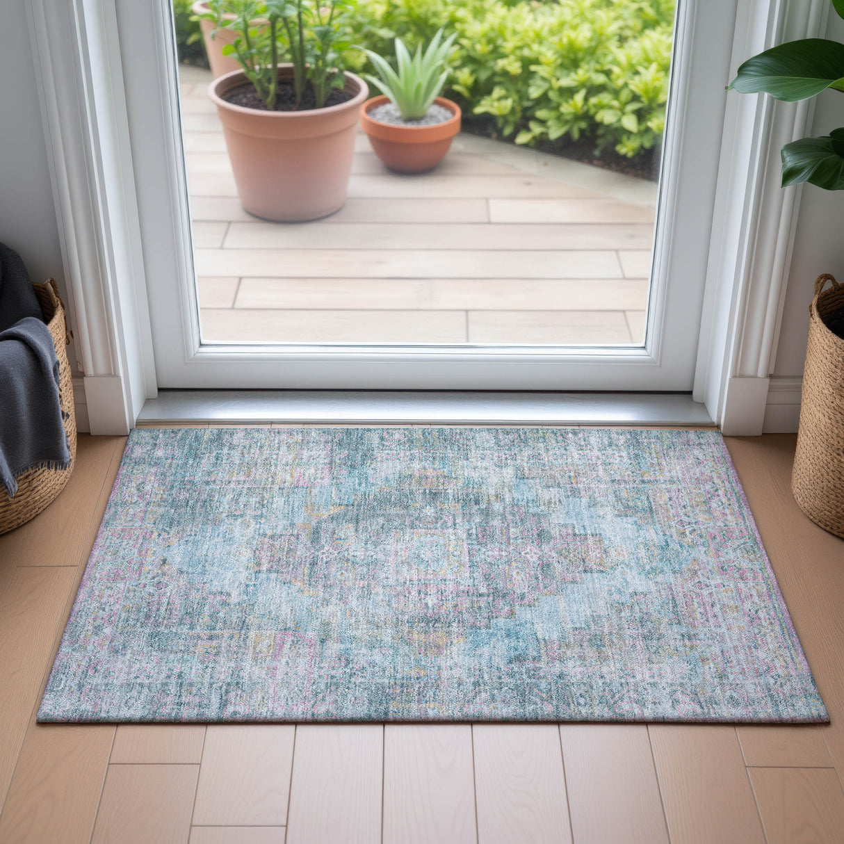 Addison Chantille ACN2140 Global Machine Made Traditional Blue Rug