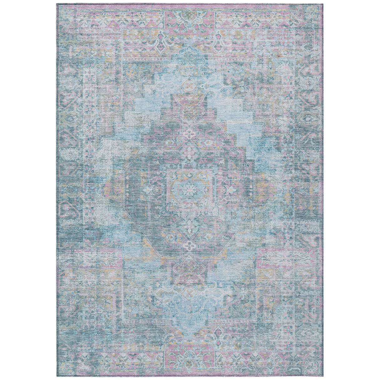 Addison Chantille ACN2140 Global Machine Made Traditional Blue Rug