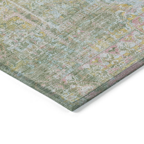 Addison Chantille ACN2140 Global Machine Made Traditional Green Rug