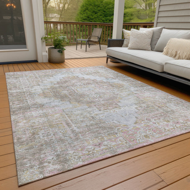 Addison Chantille ACN2140 Global Machine Made Traditional Taupe Rug