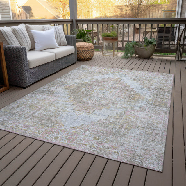 Addison Chantille ACN2140 Global Machine Made Traditional Taupe Rug