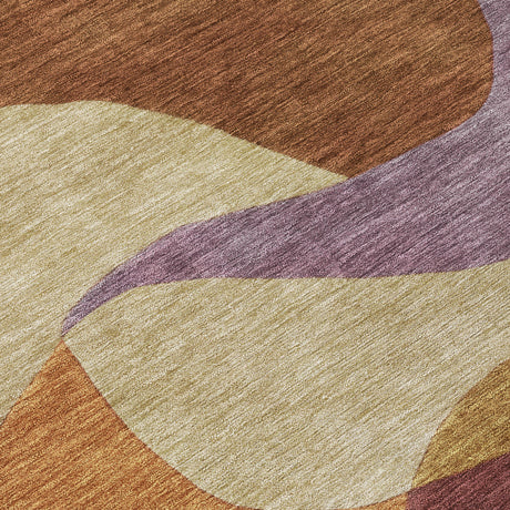 Addison Chantille ACN2141 Abstract Machine Made Transitional Paprika Rug