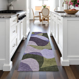 Addison Chantille ACN2141 Abstract Machine Made Transitional Purple Rug
