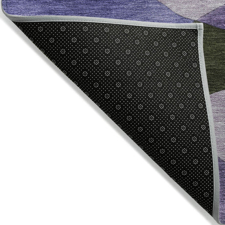 Addison Chantille ACN2141 Abstract Machine Made Transitional Purple Rug