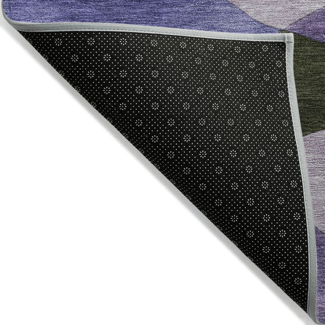 Addison Chantille ACN2141 Abstract Machine Made Transitional Purple Rug