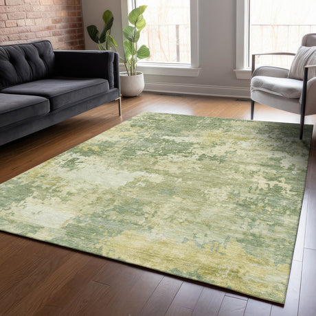 Addison Chantille ACN2142 Abstract Machine Made Transitional Aloe Rug