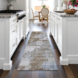 Addison Chantille ACN2142 Abstract Machine Made Transitional Chocolate Rug