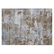 Addison Chantille ACN2142 Abstract Machine Made Transitional Chocolate Rug