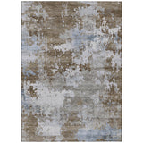 Addison Chantille ACN2142 Abstract Machine Made Transitional Chocolate Rug