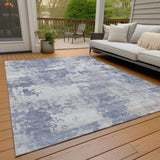 Addison Chantille ACN2142 Abstract Machine Made Transitional Denim Rug