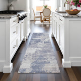 Addison Chantille ACN2142 Abstract Machine Made Transitional Denim Rug