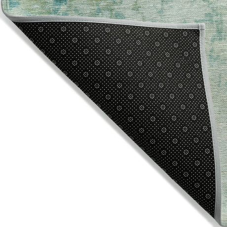 Addison Chantille ACN2142 Abstract Machine Made Transitional Teal Rug