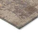 Addison Chantille ACN2143 Abstract Machine Made Transitional Brown Rug