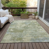 Addison Chantille ACN2143 Abstract Machine Made Transitional Green Rug