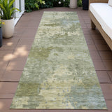 Addison Chantille ACN2143 Abstract Machine Made Transitional Green Rug